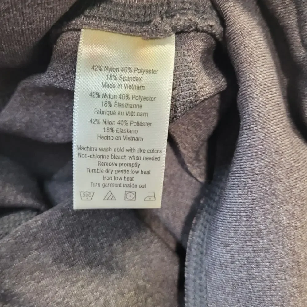 ALO Yoga Coast Leggings M Gray Mesh Stirrup Athleisure Y2K